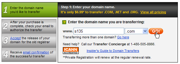 亲手教你把域名注册商转移到国外 我的域名注册商由“新网”转移到美国Godaddy的全过程[原创] 域名注册 技术文章  第6张